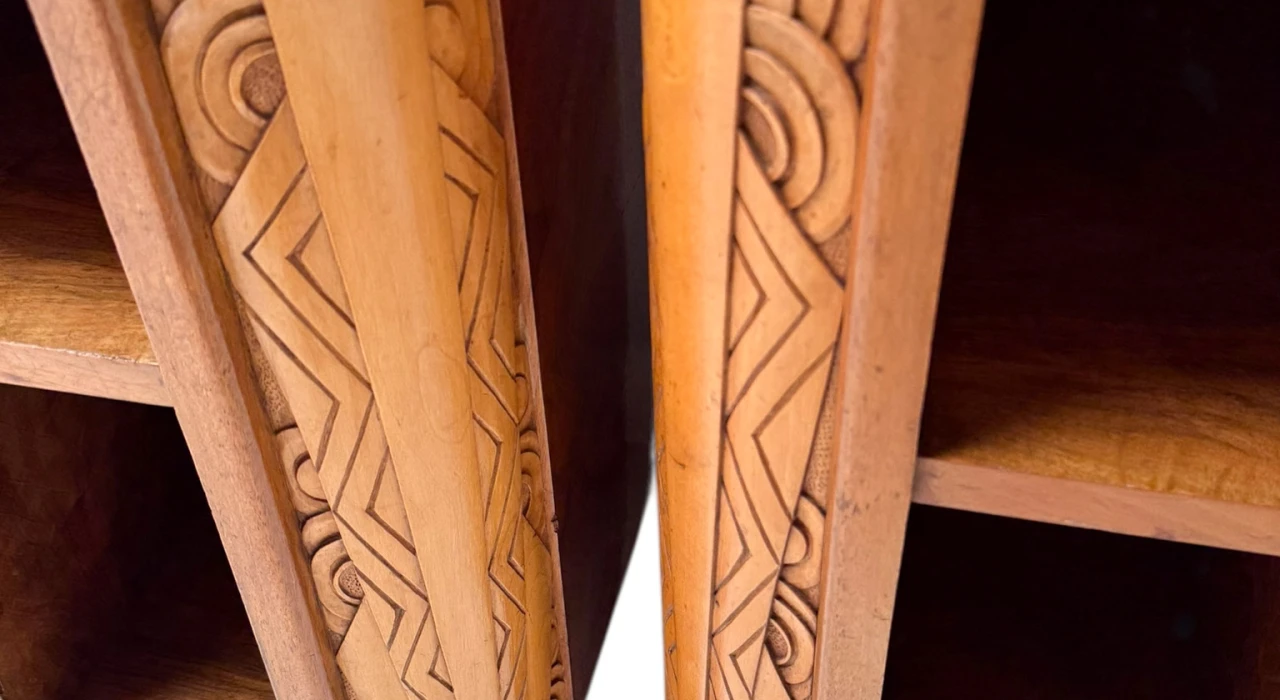 Two Art Deco Cabinets or Bed Side Tables, 1930s